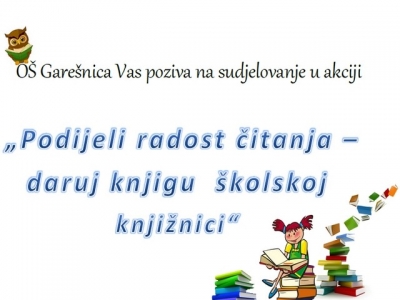PODIJELI RADOST ČITANJA &ndash; DARUJ KNJIGU